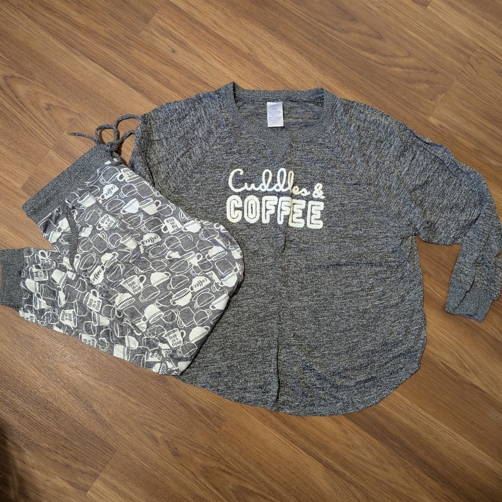 Secret Treasures Coffee & Cuddles PJ Set!